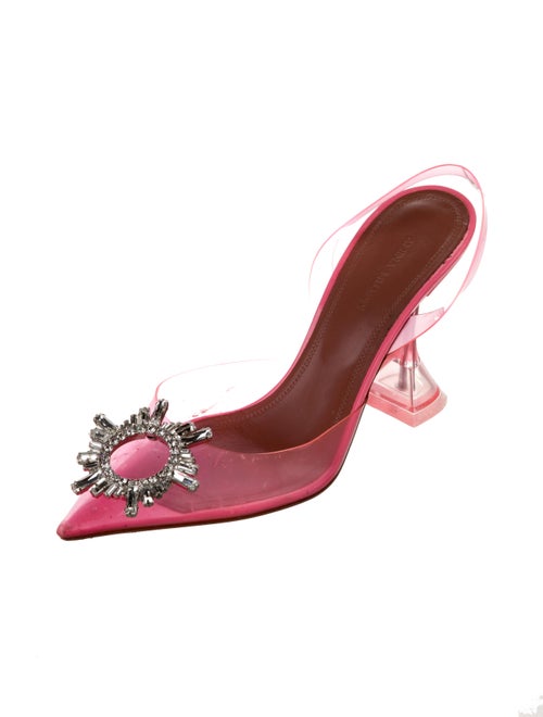 Amina Muaddi Begum Slingback PVC Slingback Pumps
