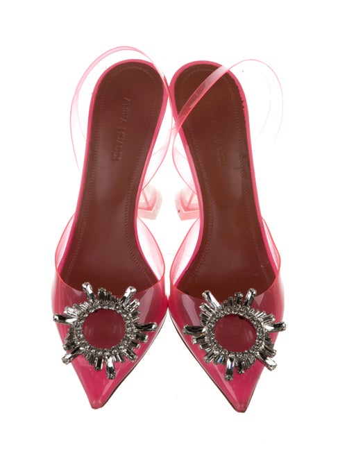 Amina Muaddi Begum Slingback PVC Slingback Pumps