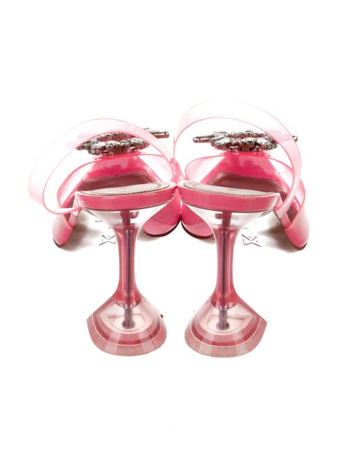 Amina Muaddi Begum Slingback PVC Slingback Pumps