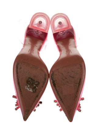 Amina Muaddi Begum Slingback PVC Slingback Pumps