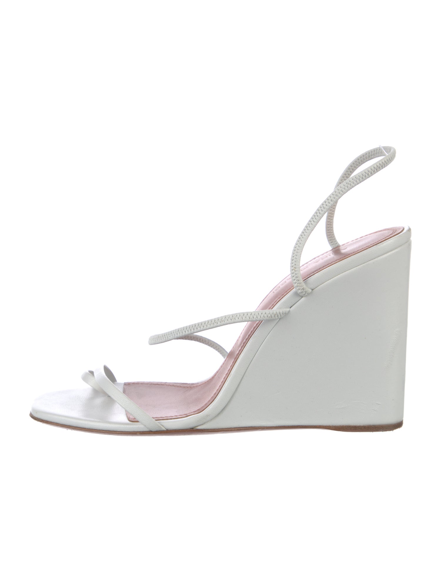 Amina Muaddi Naima Leather Slingback Sandals