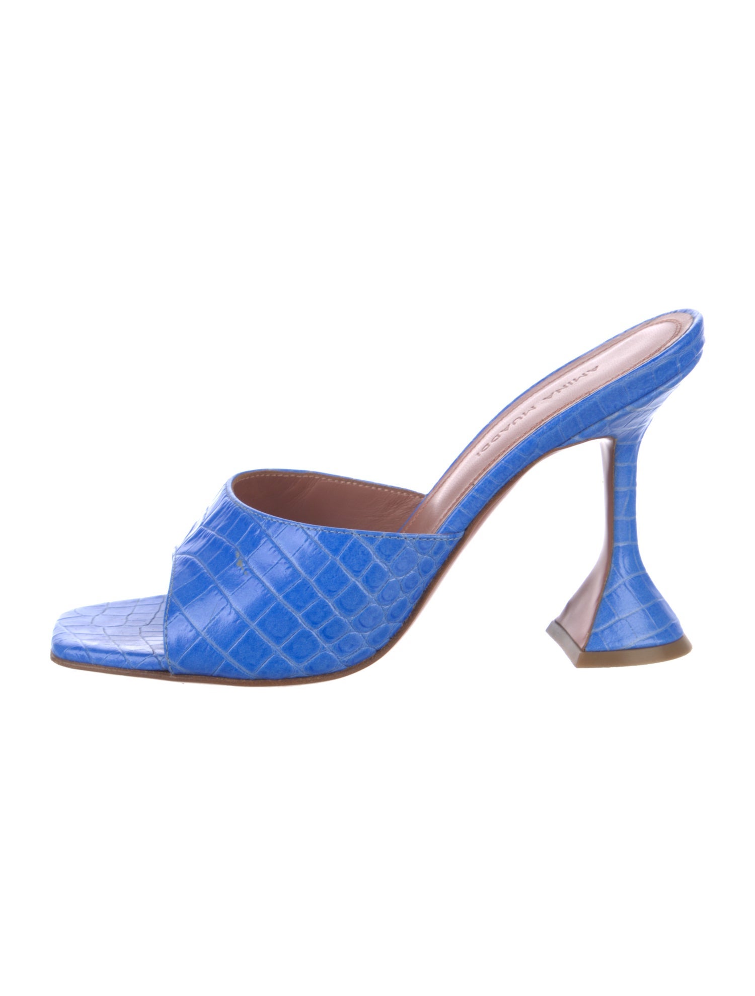 Amina Muaddi Lupita Leather Slides