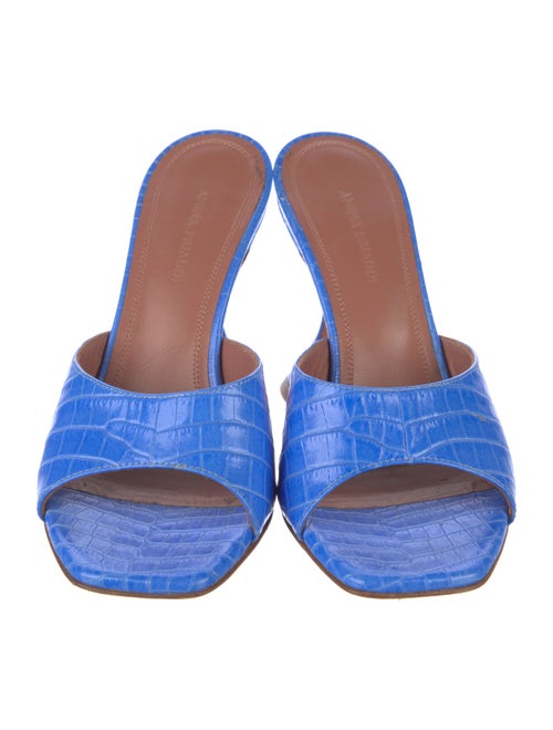 Amina Muaddi Lupita Leather Slides