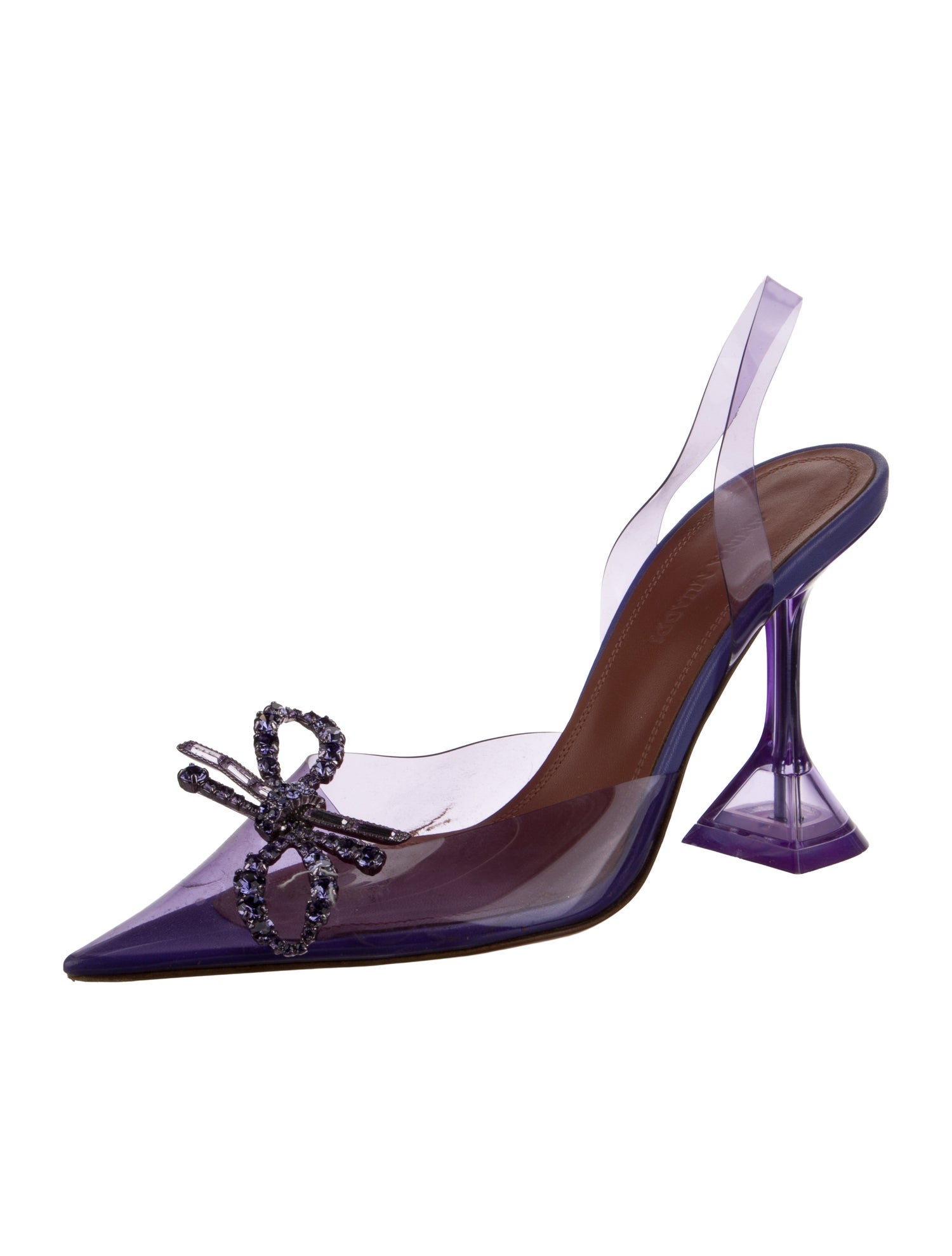 Amina Muaddi 2021 Rosie Glass Slingback Pumps