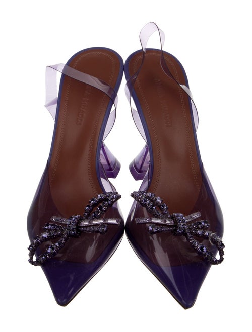 Amina Muaddi 2021 Rosie Glass Slingback Pumps