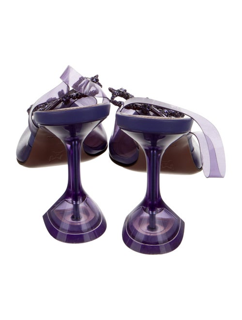 Amina Muaddi 2021 Rosie Glass Slingback Pumps