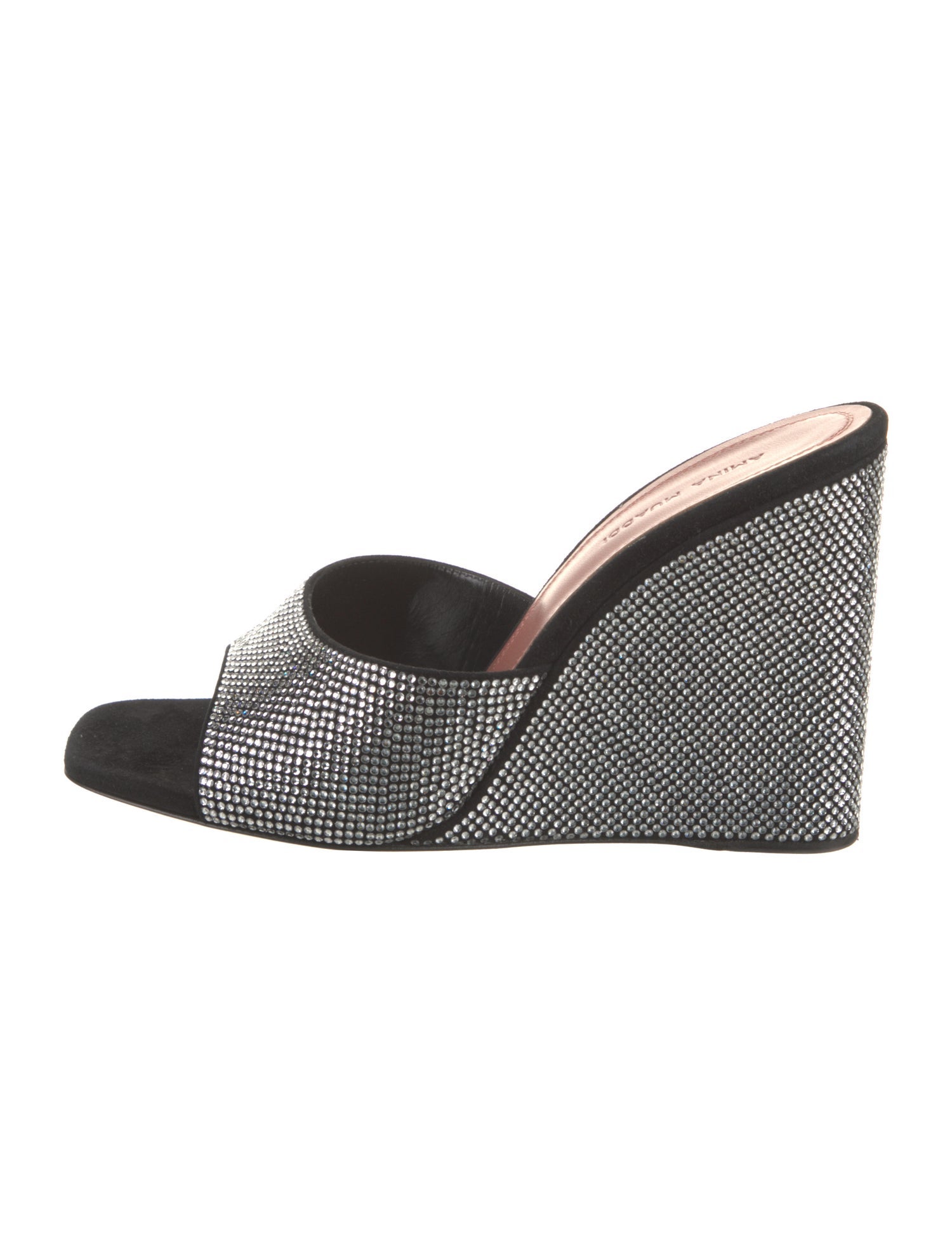 Amina Muaddi Lupita Crystal Sandals