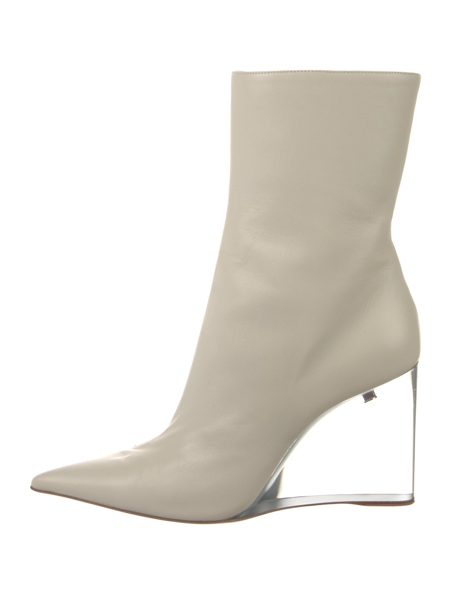 Amina Muaddi Pernille 95mm Leather Boots