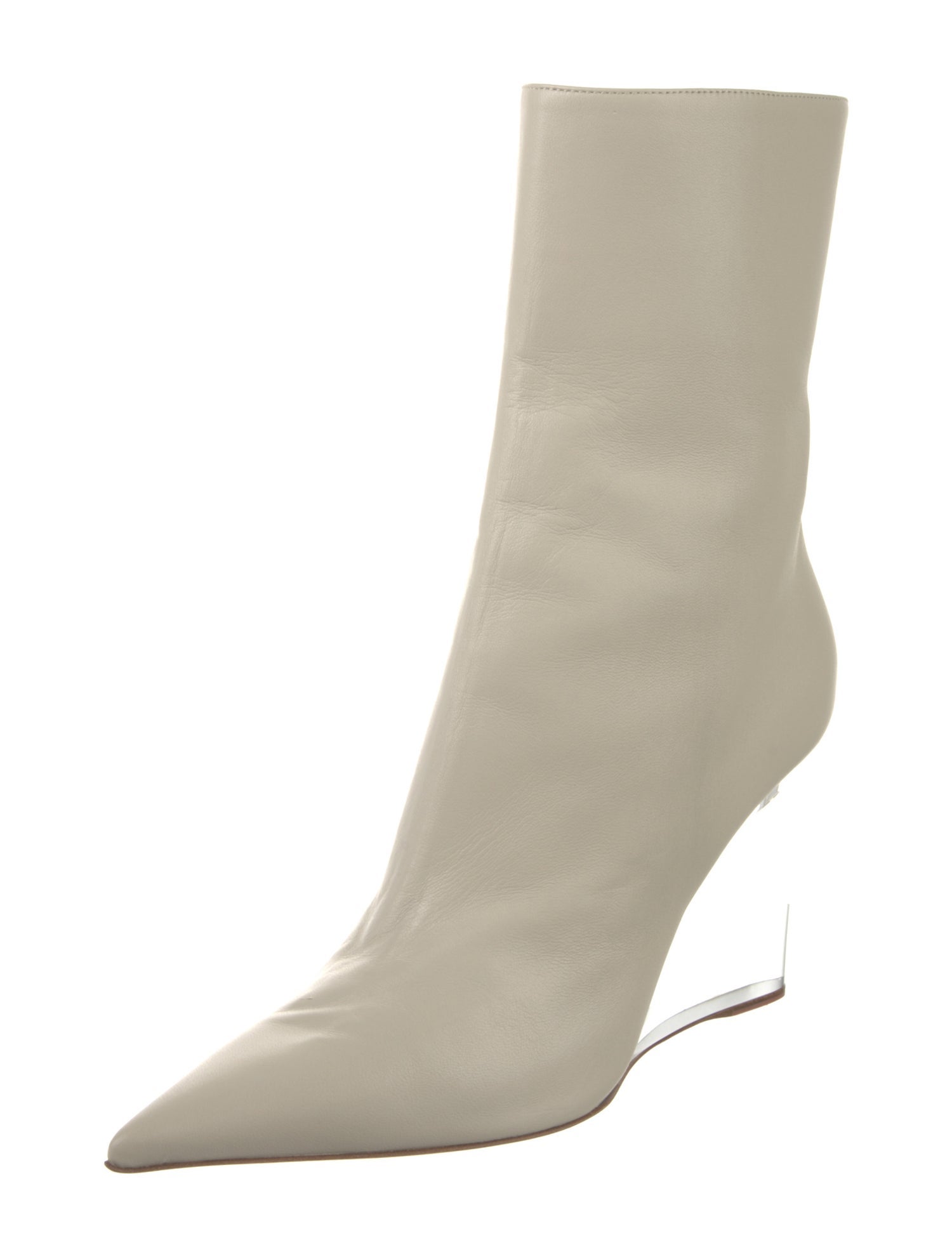 Amina Muaddi Pernille 95mm Leather Boots