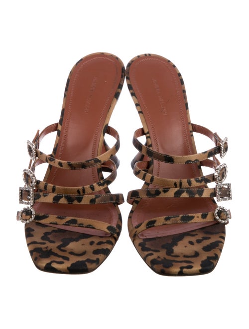 Amina Muaddi Robyn Satin Slides