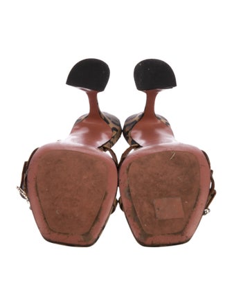 Amina Muaddi Robyn Satin Slides