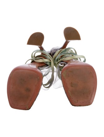 Amina Muaddi Zula Snakeskin Gladiator Sandals