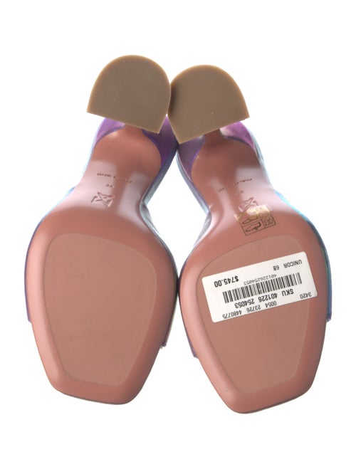 Amina Muaddi Lupita Leather Slides