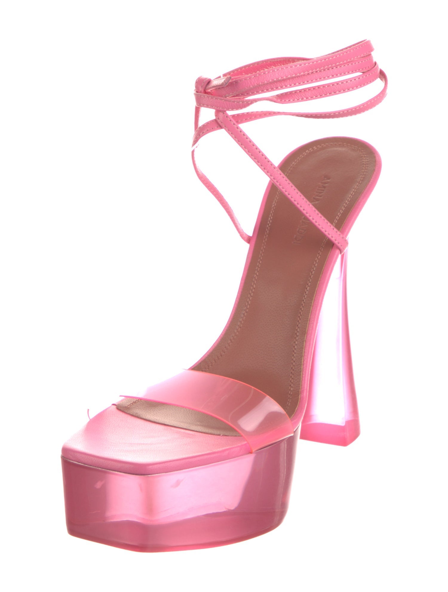 Amina Muaddi PVC Sandals