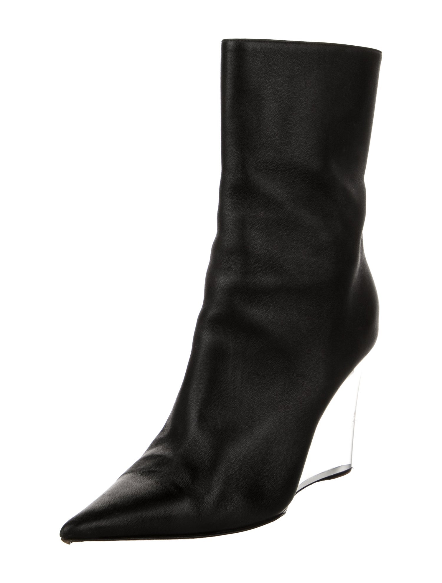 Amina Muaddi Pernille Leather Boots