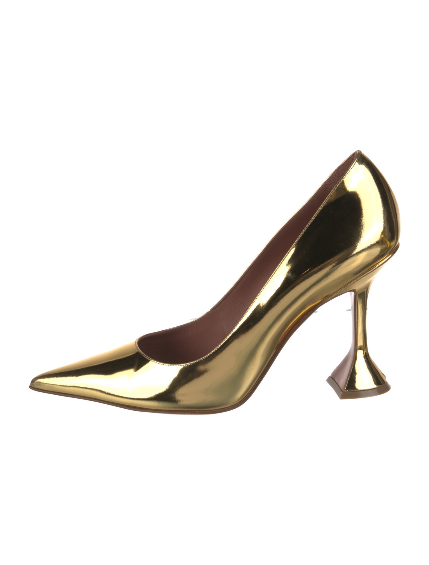 Amina Muaddi Patent Leather Pumps