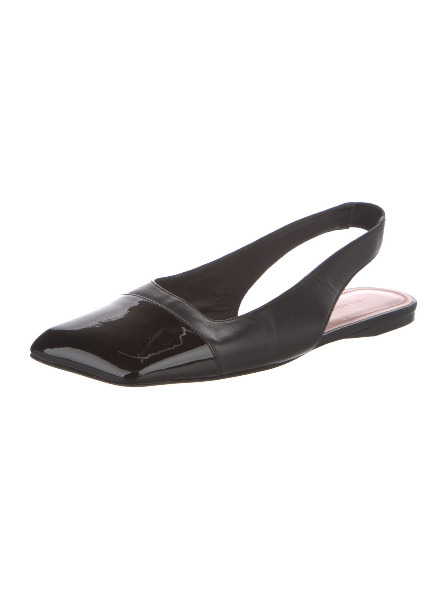 Amina Muaddi ANE Leather Slingback Flats