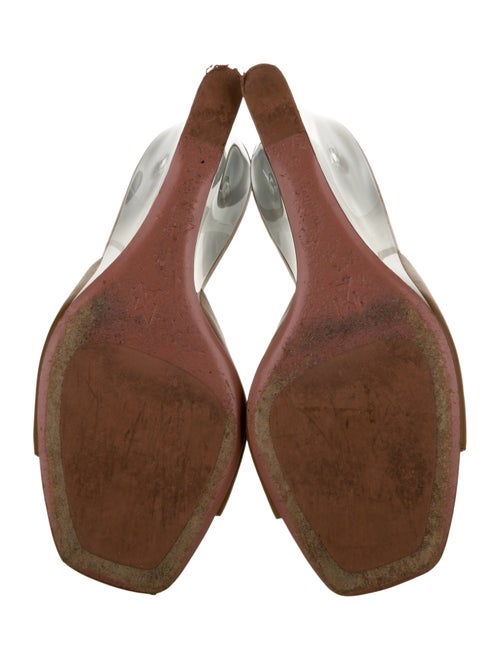 Amina Muaddi Leather Slides