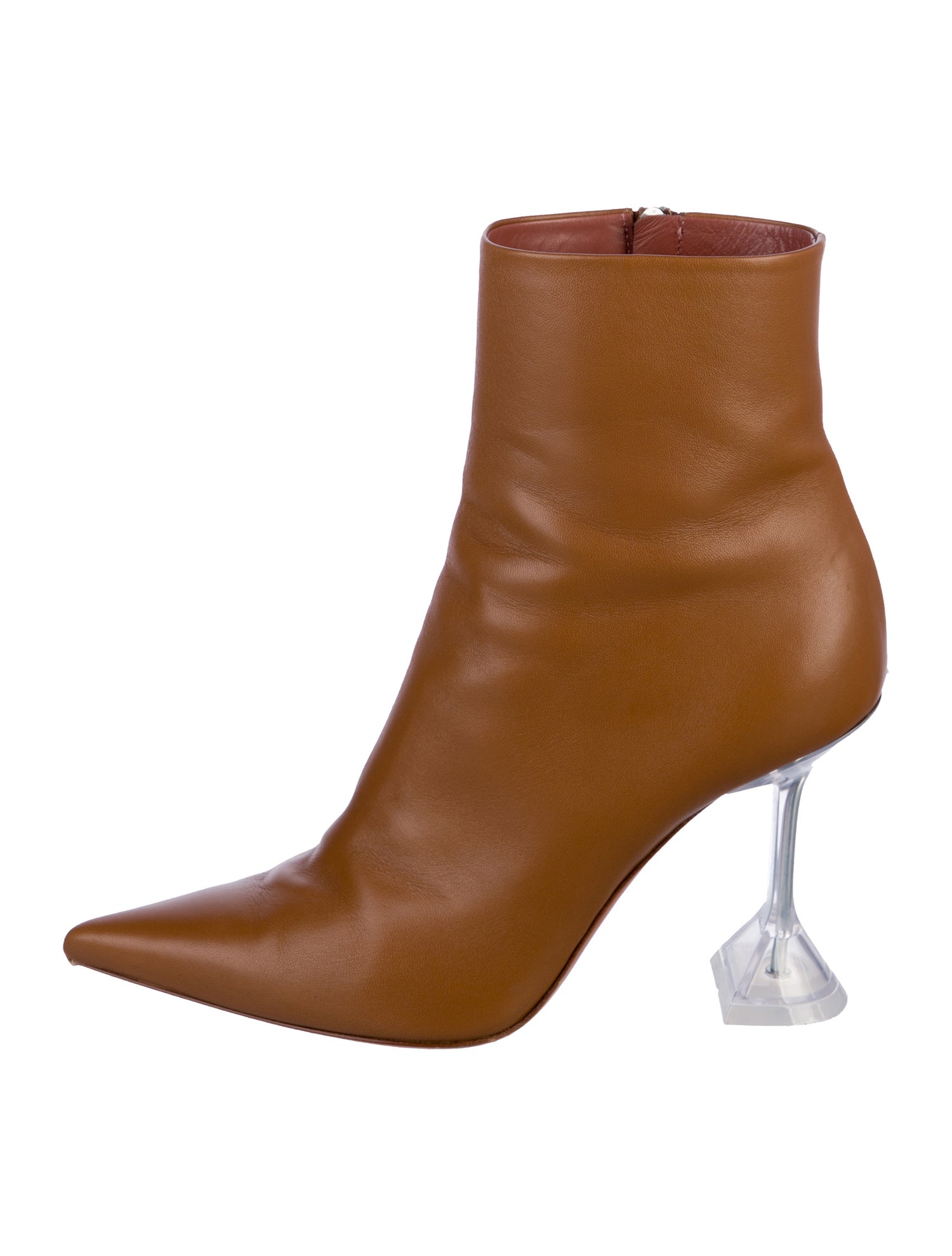 Amina Muaddi Leather Boots