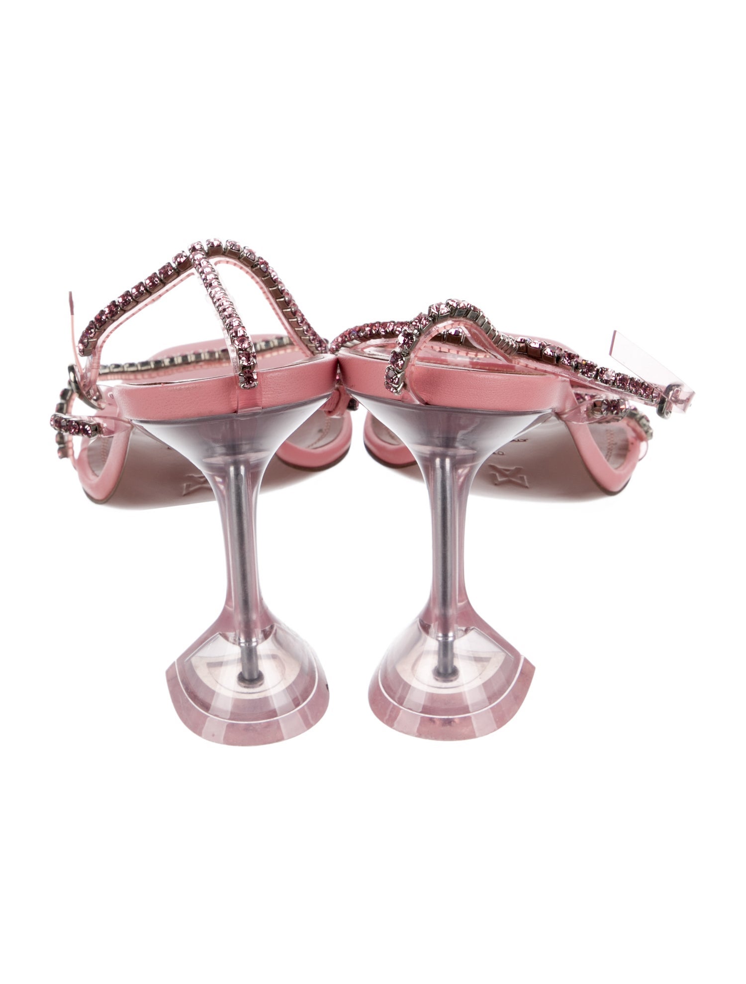 Amina Muaddi Gilda Leather Slingback Sandals