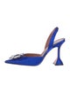 Amina Muaddi Begum Satin Slingback Pumps