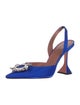 Amina Muaddi Begum Satin Slingback Pumps