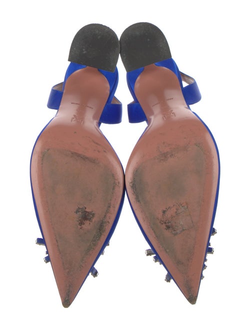 Amina Muaddi Begum Satin Slingback Pumps