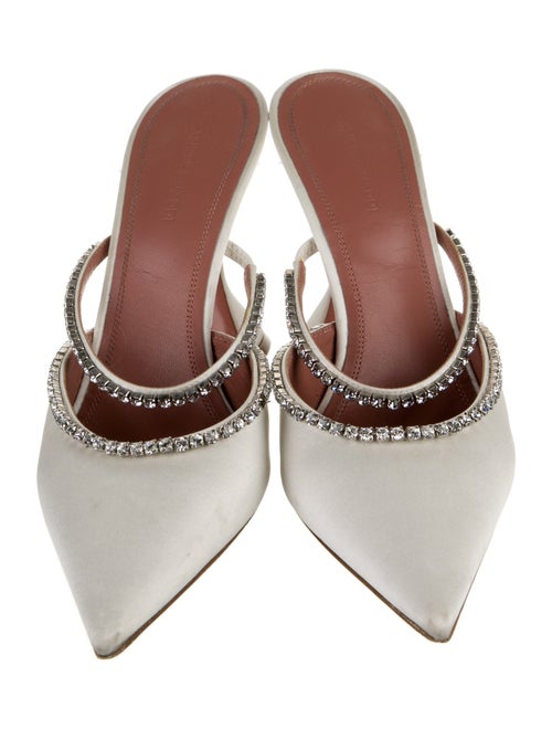 Amina Muaddi Gilda Satin Mules