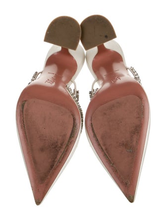 Amina Muaddi Gilda Satin Mules