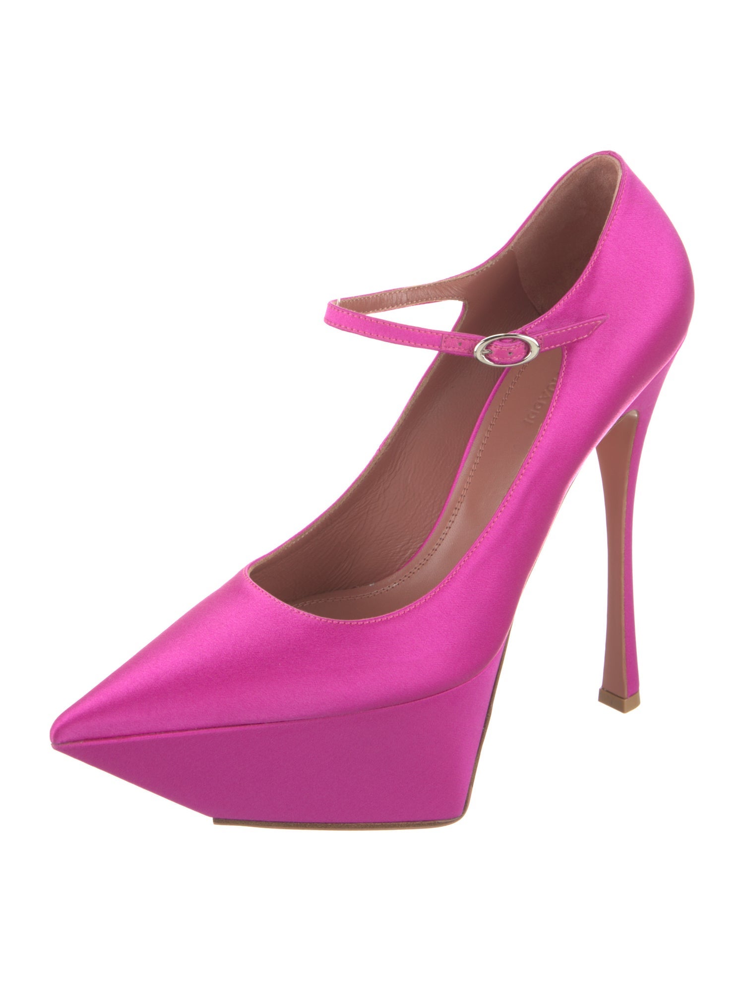 Amina Muaddi Yigit Satin Pumps