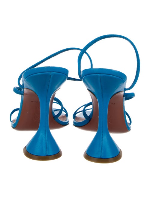 Amina Muaddi Leather Slides