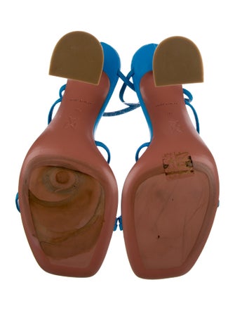 Amina Muaddi Leather Slides