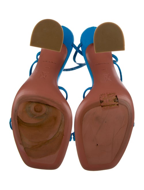 Amina Muaddi Leather Slides