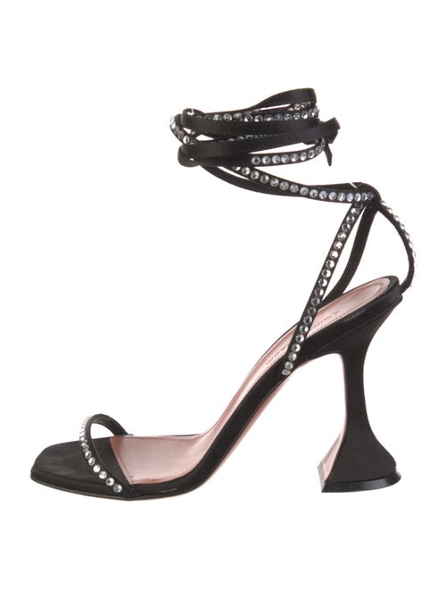 Amina Muaddi Vita Satin Slingback Pumps