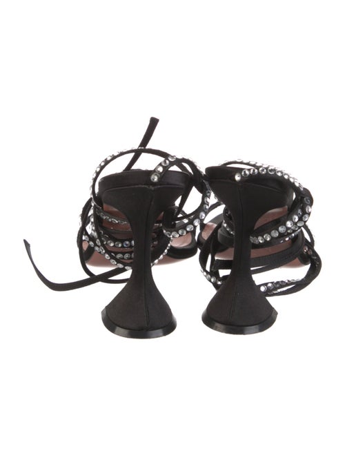 Amina Muaddi Vita Satin Slingback Pumps