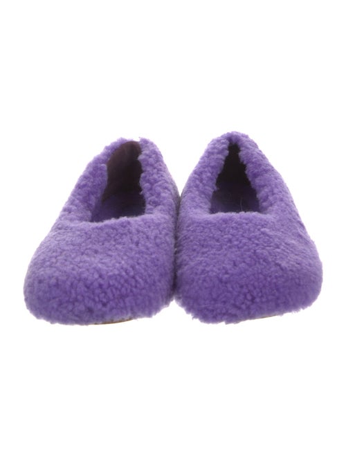 Amina Muaddi Rumi Shearling Shearling Flats