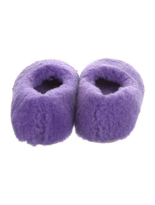 Amina Muaddi Rumi Shearling Shearling Flats