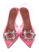 Amina Muaddi Begum PVC Slingback Pumps