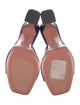 Amina Muaddi Leather Slides