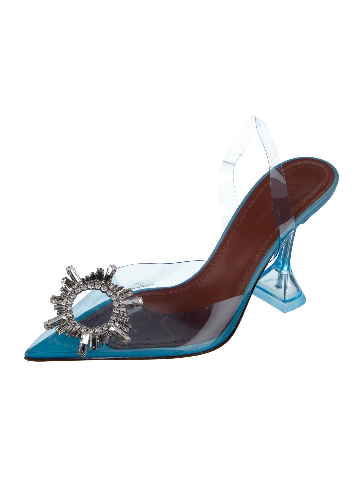 Amina Muaddi Begum PVC Slingback Pumps