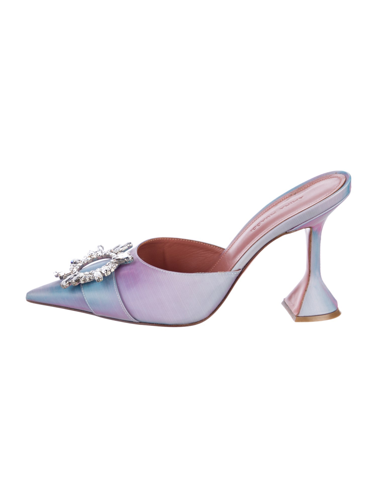 Amina Muaddi Begum Satin Mules