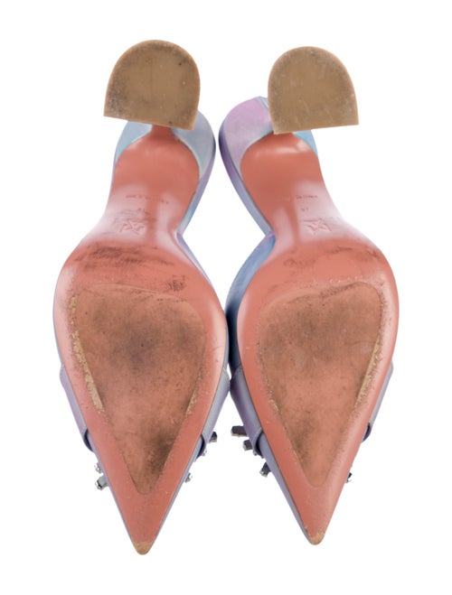 Amina Muaddi Begum Satin Mules