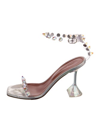 Amina Muaddi 2022 Julia Glass Sandals