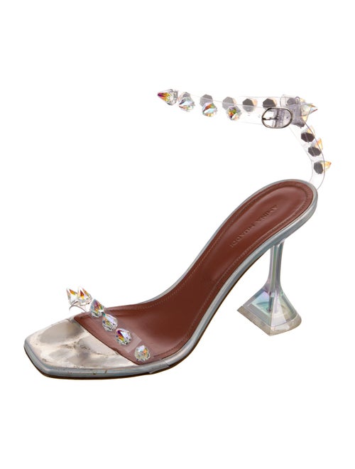 Amina Muaddi 2022 Julia Glass Sandals