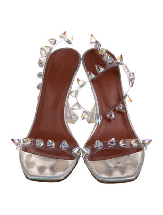 Amina Muaddi 2022 Julia Glass Sandals