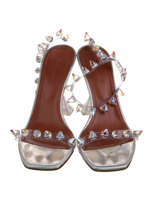 Amina Muaddi 2022 Julia Glass Sandals