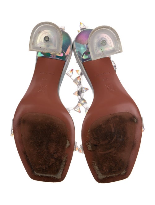 Amina Muaddi 2022 Julia Glass Sandals