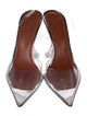 Amina Muaddi Holli PVC Slingback Pumps