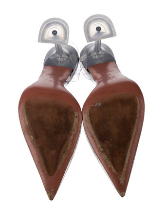 Amina Muaddi Holli PVC Slingback Pumps