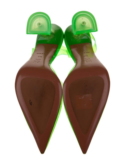 Amina Muaddi Holli PVC Slingback Pumps